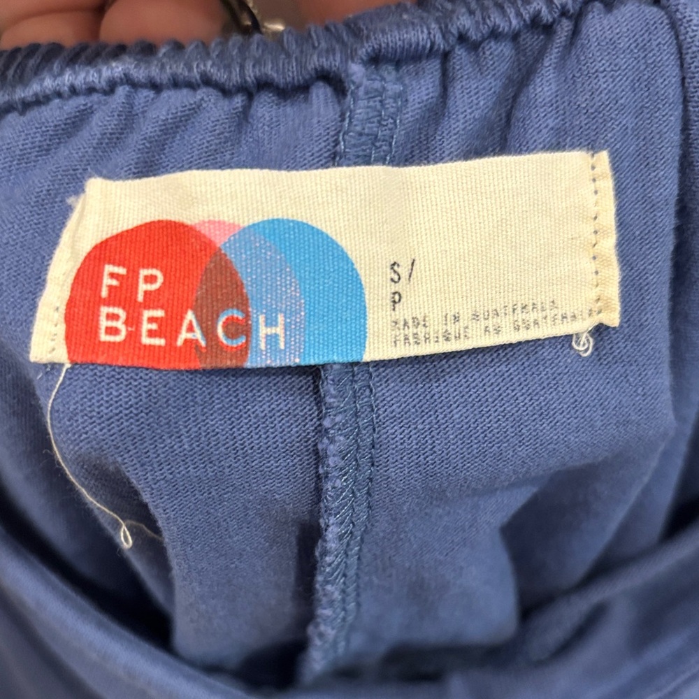 Free People Blue Sleeveless Jumpsuit - Picture 2 of 3